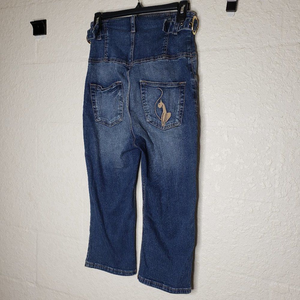 Baby Phat High Rise Button Denim Capri Size 3 - Picture 5 of 11